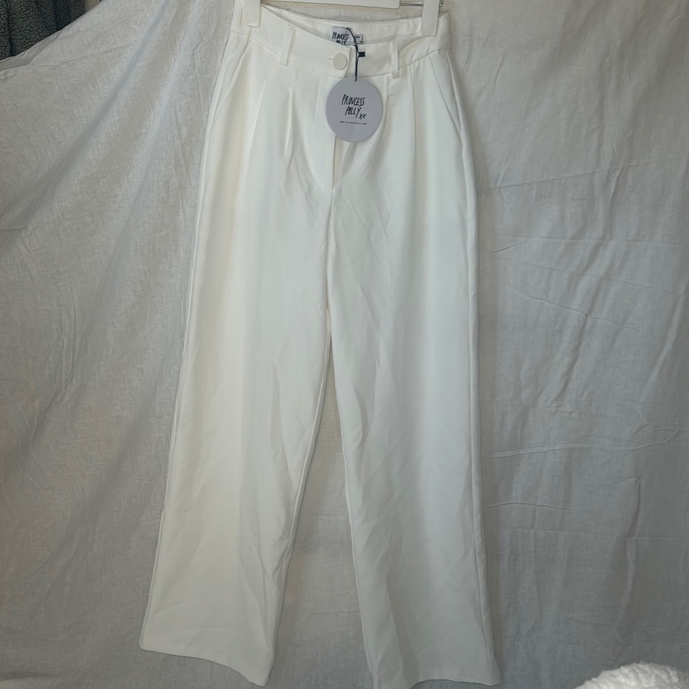 Princess Polly Cream Trousers